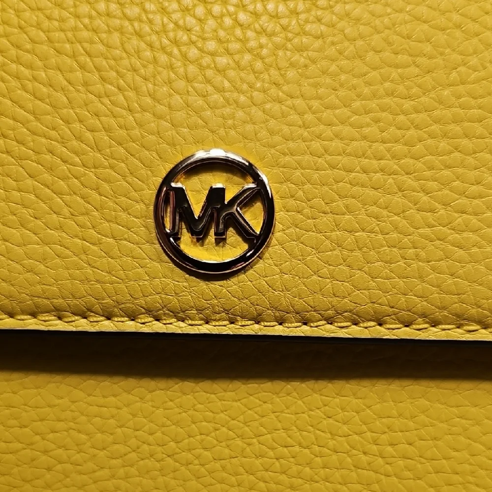 Michael Kors Vibrant Yellow Crossbody Bag With Tags Retail 289.00